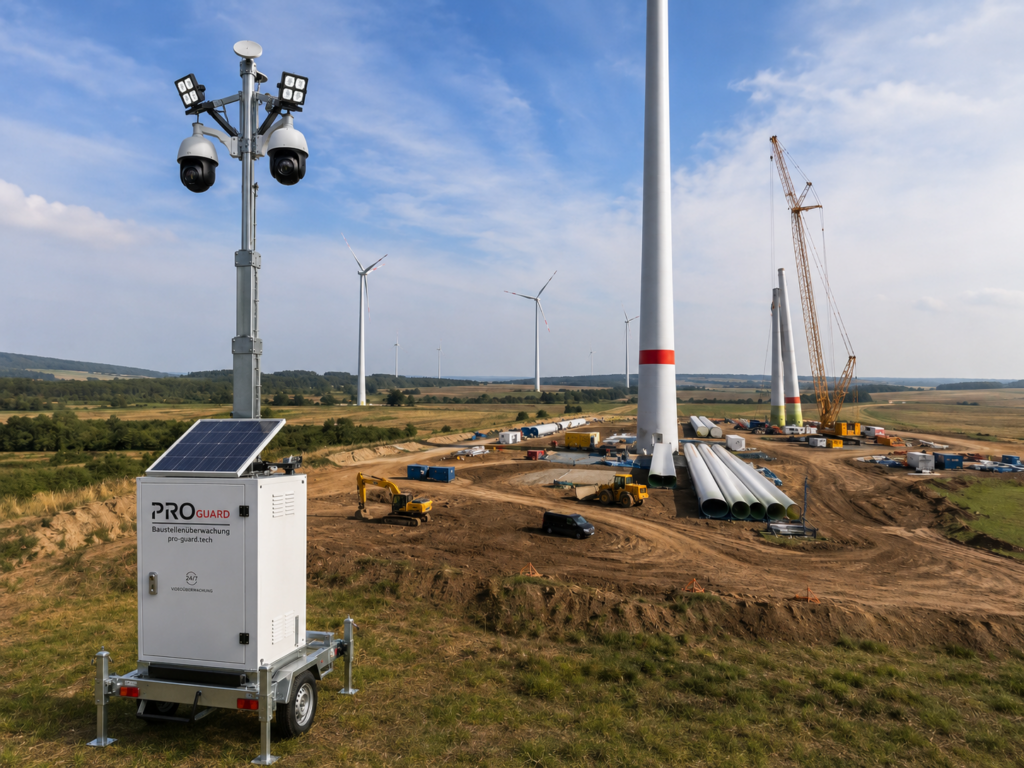 Baustellenkamera für Windpark Bau